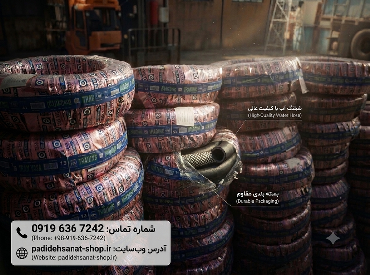 شیلنگ آب یاسا دولایه نخدار ۱/۲